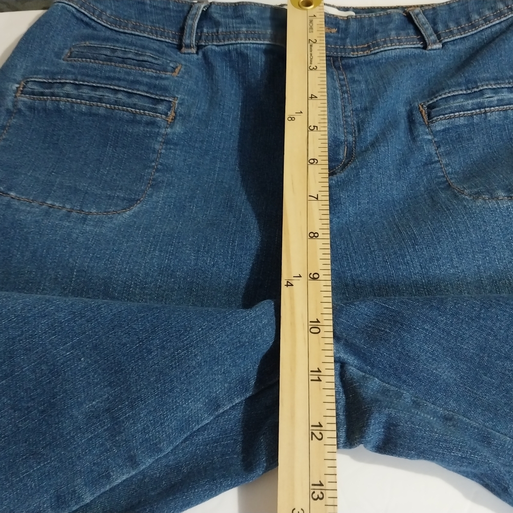 EST. 1946 Denim Size 8 Stylish Blue Flare Women's Jeans - Picture 10 of 14